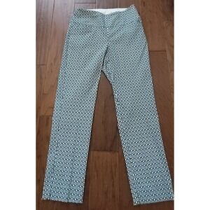 Swing Control Women's Geometric Print Straight Pull-On Golf Pants‎ Sz 8 30x28